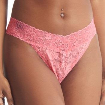 Hanky Panky Truser 2P Daily Lace Original Rise Thong D1 Rosa nylon One...