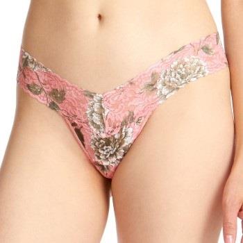 Hanky Panky Truser 3P Marianne Low Rise Thong Rosa Mønster nylon One S...