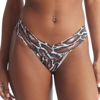 Hanky Panky Truser 3P Printed Low Rise Thong Svart/Hvit nylon One Size...