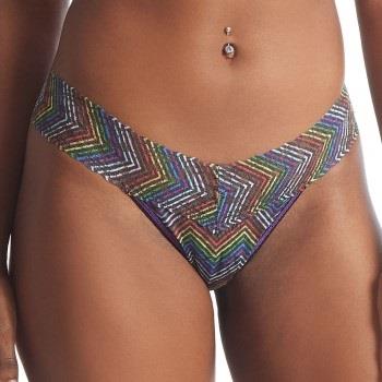 Hanky Panky Truser 3P Printed Low Rise Thong Multi-colour-2 nylon One ...