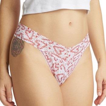 Hanky Panky Truser 3P Printed Original Rise Thong Hvit Mønster nylon O...