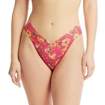 Hanky Panky Truser 2P Printed Original Rise Thong Rosa blomstret nylon...