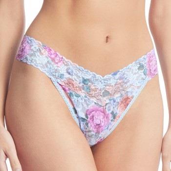 Hanky Panky Truser 3P Printed Original Rise Thong Blå Mønster nylon On...