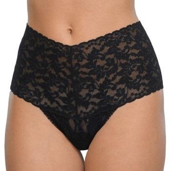 Hanky Panky Truser 2P Signature Lace Retro Thong Svart nylon One Size ...