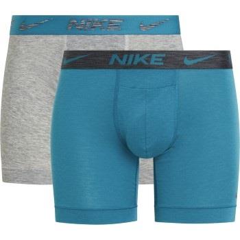 Nike 6P Dri-Fit ReLuxe Boxer Brief Grå/Blå X-Large Herre