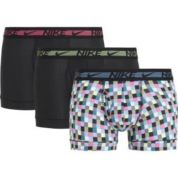 Nike 9P Dri-Fit Ultra Stretch Micro Boxer Svart mønstret polyester Sma...