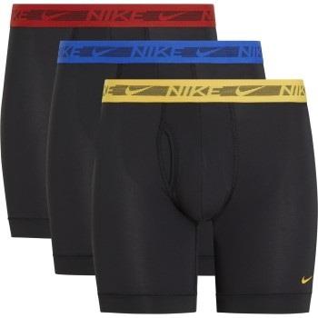 Nike 9P Dri-Fit Ultra Stretch Micro Boxer Brief Svart/Rød polyester Sm...