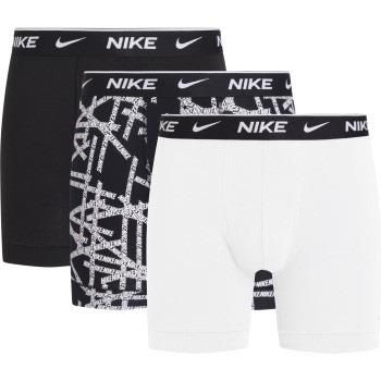 Nike 9P Everyday Cotton Stretch Boxer Brief Svart/Hvit bomull Large He...