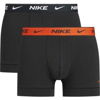 Nike 6P Everyday Cotton Stretch Trunk Svart/Oransje bomull Medium Herr...