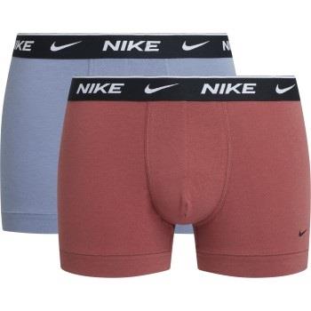 Nike 6P Everyday Cotton Stretch Trunk Rød/Lilla bomull Small Herre