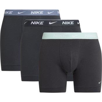 Nike 6P Everyday Essentials Cotton Stretch Boxer D1 Svart/Grønn bomull...