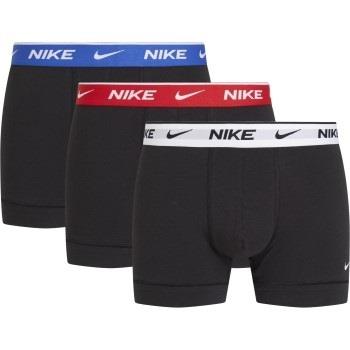 Nike 9P Everyday Essentials Cotton Stretch Trunk D1 Rød/Blå  bomull Me...