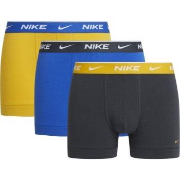 Nike 6P Everyday Essentials Cotton Stretch Trunk D1 Blå/Gul bomull Med...
