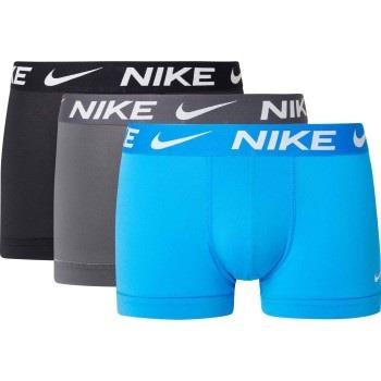 Nike 9P Everyday Essentials Micro Trunks D1 Grå/Blå polyester Large He...