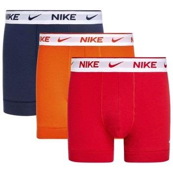 Nike 3P Everyday Essentials Cotton Stretch Trunk Blå/Rød bomull Medium...