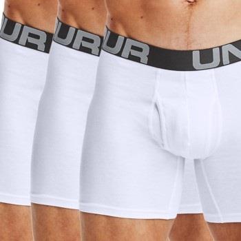 Under Armour 9P Charged Cotton 6in Boxer Hvit Medium Herre