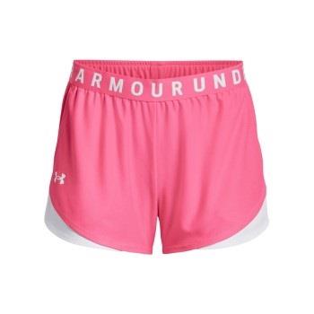 Under Armour 2P Play Up Shorts 3.0 Mørkrosa polyester Large Dame