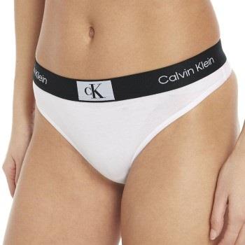 Calvin Klein Truser 3P CK96 Cotton Thong Hvit bomull X-Large Dame