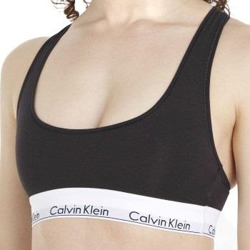 Calvin Klein BH 2P Modern Cotton Bralette D1 Svart Small Dame