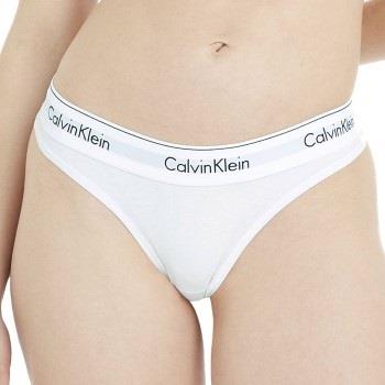 Calvin Klein Truser 2P Modern Cotton Thong D1 Hvit Small Dame