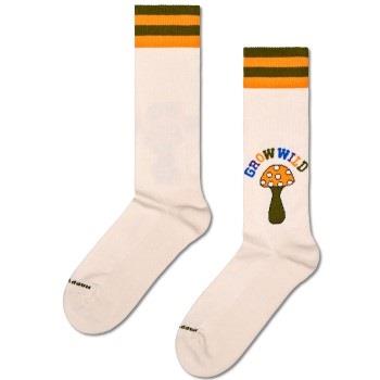 Happy Sock Grow Wild Crew Sock Strømper 3P Beige modal Str 41/46