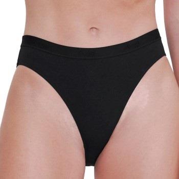 Sloggi Truser 2P GO Casual High Leg Briefs Svart bomull Small Dame