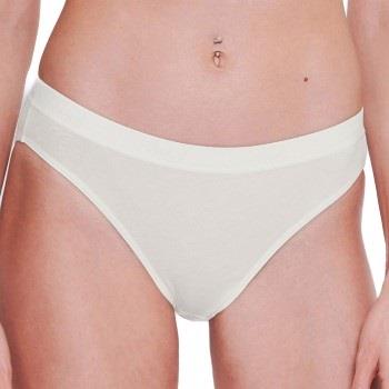 Sloggi Truser 2P GO Casual High Leg Briefs Benhvit bomull X-Small Dame