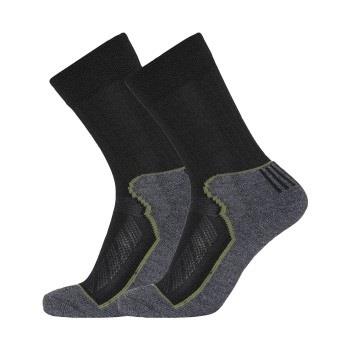 Dovre Strømper 2P Organic Wool Terry Crew Socks Svart Str 40/43 Herre