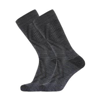 Dovre Strømper 2P Organic Wool Terry Socks Mørkgrå  Str 43/44 Herre