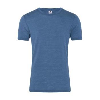 Dovre Wool Light T-Shirt Blå ull Small Herre