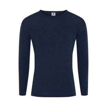 Dovre Wool Long Sleeve T-Shirt Marine ull X-Large Herre