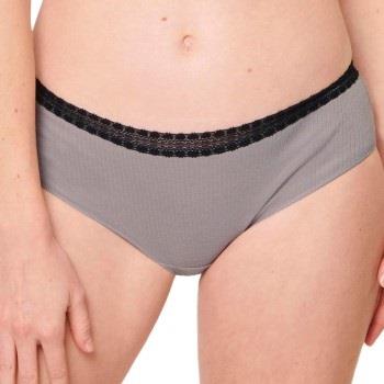 Sloggi Truser 2P GO Ribbed Hipster Briefs Svart/Grå økologisk bomull X...