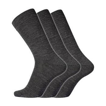 Dovre Strømper 3P No Elastic Twin Socks Mørkgrå  bomull Str 40/45 Herr...