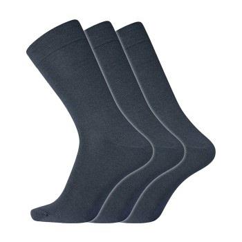 Dovre Strømper 3P No Elastic Twin Socks Marine bomull Str 45/48 Herre