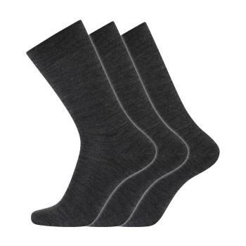 Dovre Strømper 3P Organic Wool Sock Mørkgrå  Str 45/48 Herre