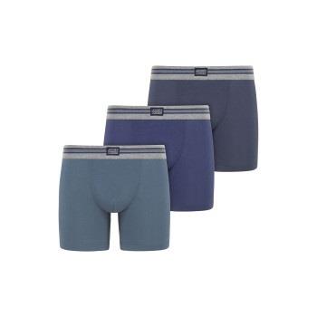 Jockey 3P Boxer Trunk Blå bomull X-Large Herre