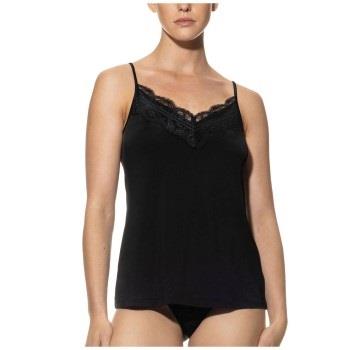 Mey Grace Camisole With Lace Svart viskose Small Dame