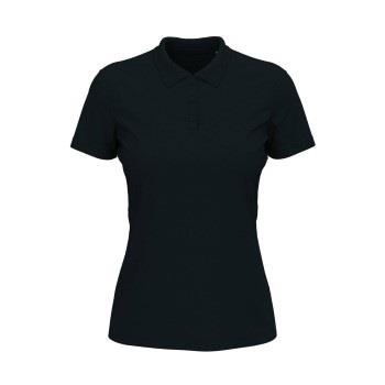 Stedman Lux Short Sleeve Polo For Women Mørkblå bomull Medium Dame