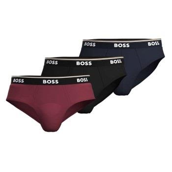 BOSS 3P Power Brief Marine/Rød bomull Medium Herre