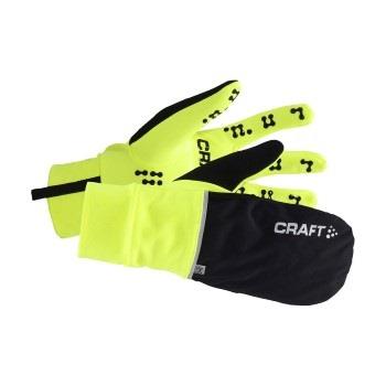 Craft Hybrid Weather Glove Svart/Gul polyester S (8)