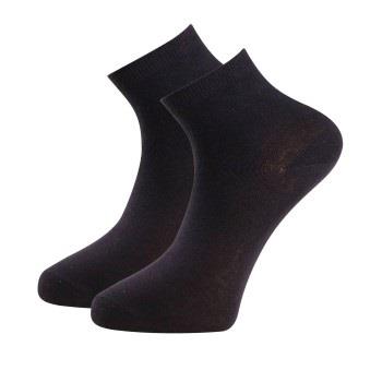 Trofe Cotton Quarter Socks Strømper 2P Svart Str 39/42 Dame