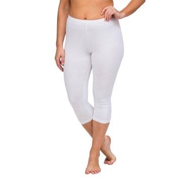 Trofe Leggings 3-4 Length Hvit bomull Small Dame