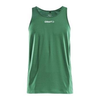 Craft Rush Singlet M Mørkgrørnn  polyester Medium Herre