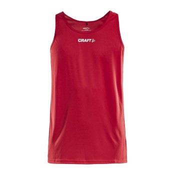 Craft Rush Singlet M Rød polyester Small Herre