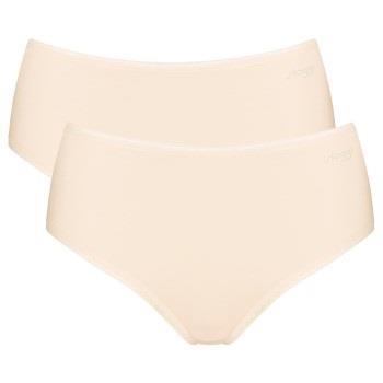 Sloggi Truser 4P Go High Waist Brief Pudder bomull Small Dame