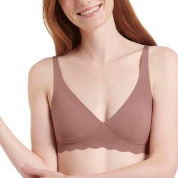 Sloggi BH ZERO Microfibre 2.0 Soft Bra Brun Small Dame