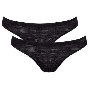 Sloggi Truser 6P ZERO Motion Mini Brief Svart polyester Small Dame