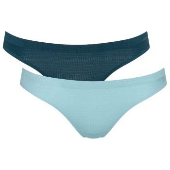 Sloggi Truser 6P ZERO Motion Mini Brief Blå polyester Large Dame