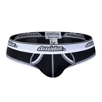 aussieBum 3P EnlargeIT 2.0 Brief Svart bomull Small Herre