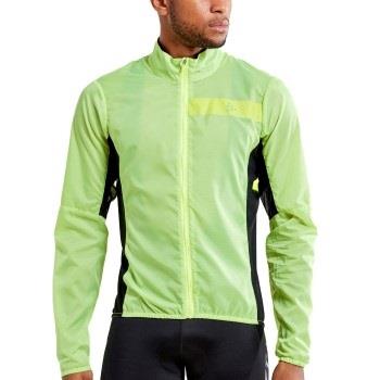 Craft Essence Light Wind Jacket M Limegrønn polyester Large Herre